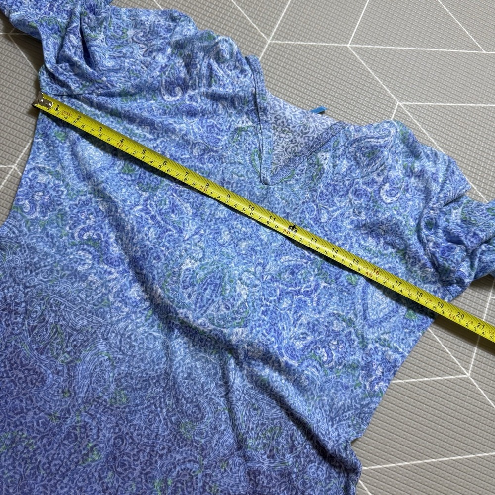 Kuhl Basel Burnout Hoodie M Blue Ombré Lightweight Cotton Blend - Picture 6 of 7